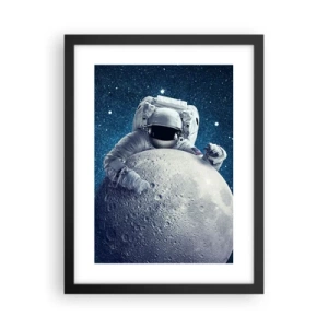 Poster in einem schwarzem Rahmen - Weltraumjoker - 30x40 cm