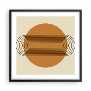 Poster in einem schwarzem Rahmen - Perfekter Plan - 50x50 cm