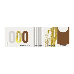 Fototapeten Muster Selbstklebend Deluxe Sticker - Oooh! - Abstraktion, Stück, Modernes Muster - 100x30 cm