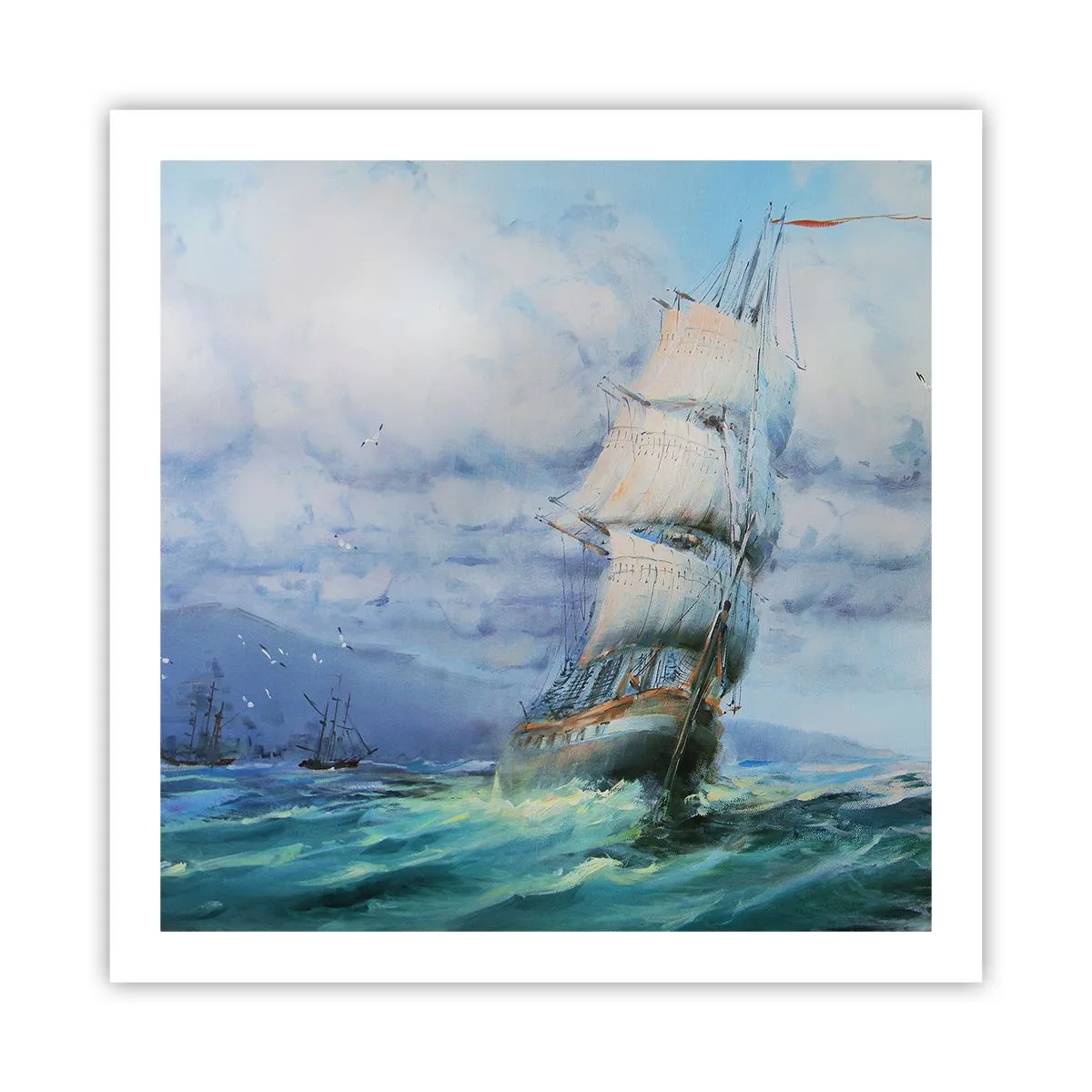 Poster - Guter Wind - 60x60 cm