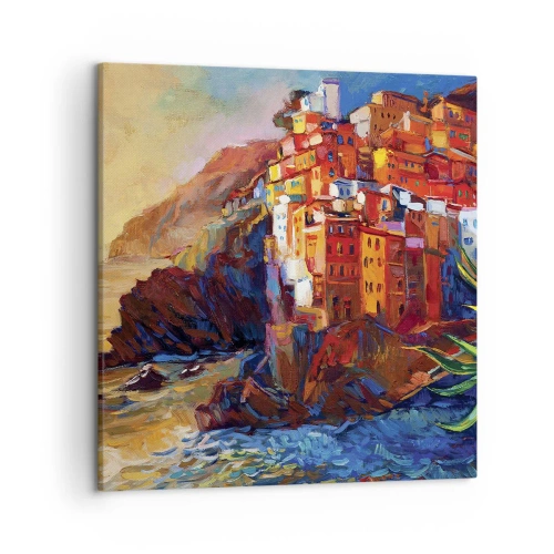 Bild auf Leinwand - Leinwandbild - Italienische Atmosphäre - 50x50 cm
