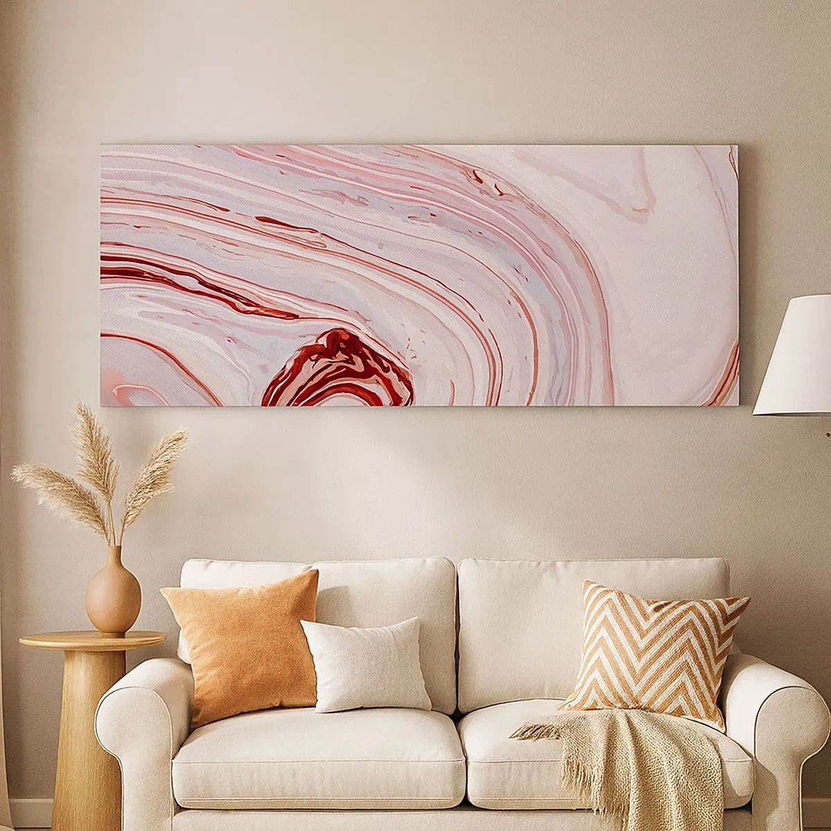 Bild auf Leinwand - Leinwandbild - Geradeaus, dann rechts runter - 100x40 cm