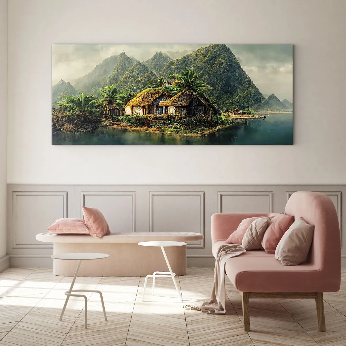 Glasbild - Bild auf glas - Tropisches Paradies - 100x40 cm
