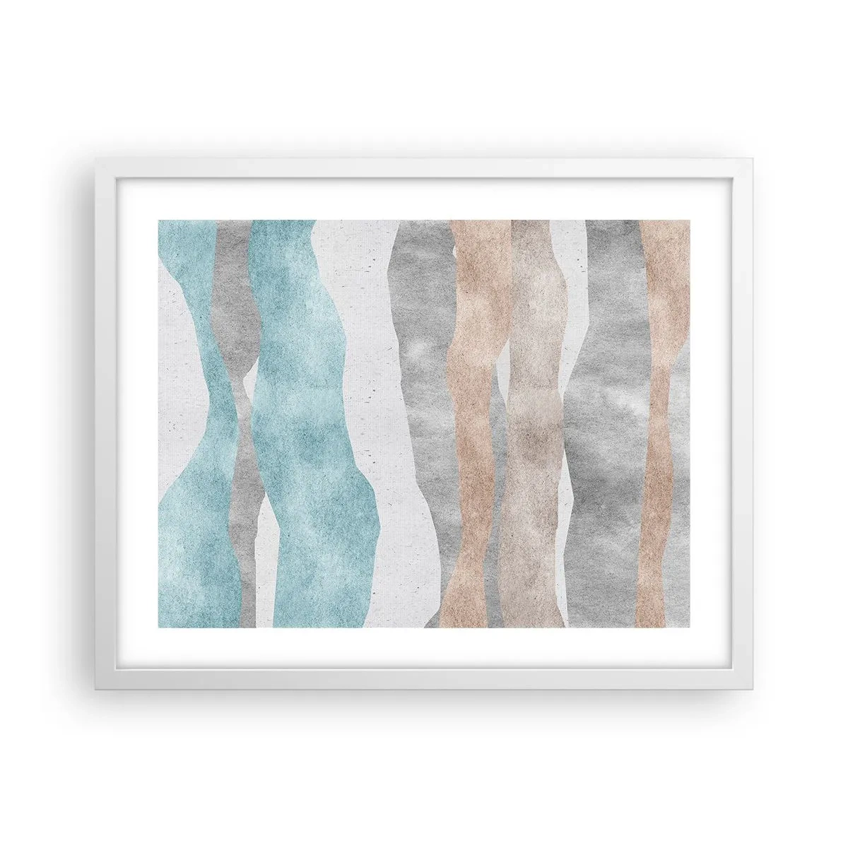 Poster in einem weißen Rahmen - Studie über Nähe - 50x40 cm