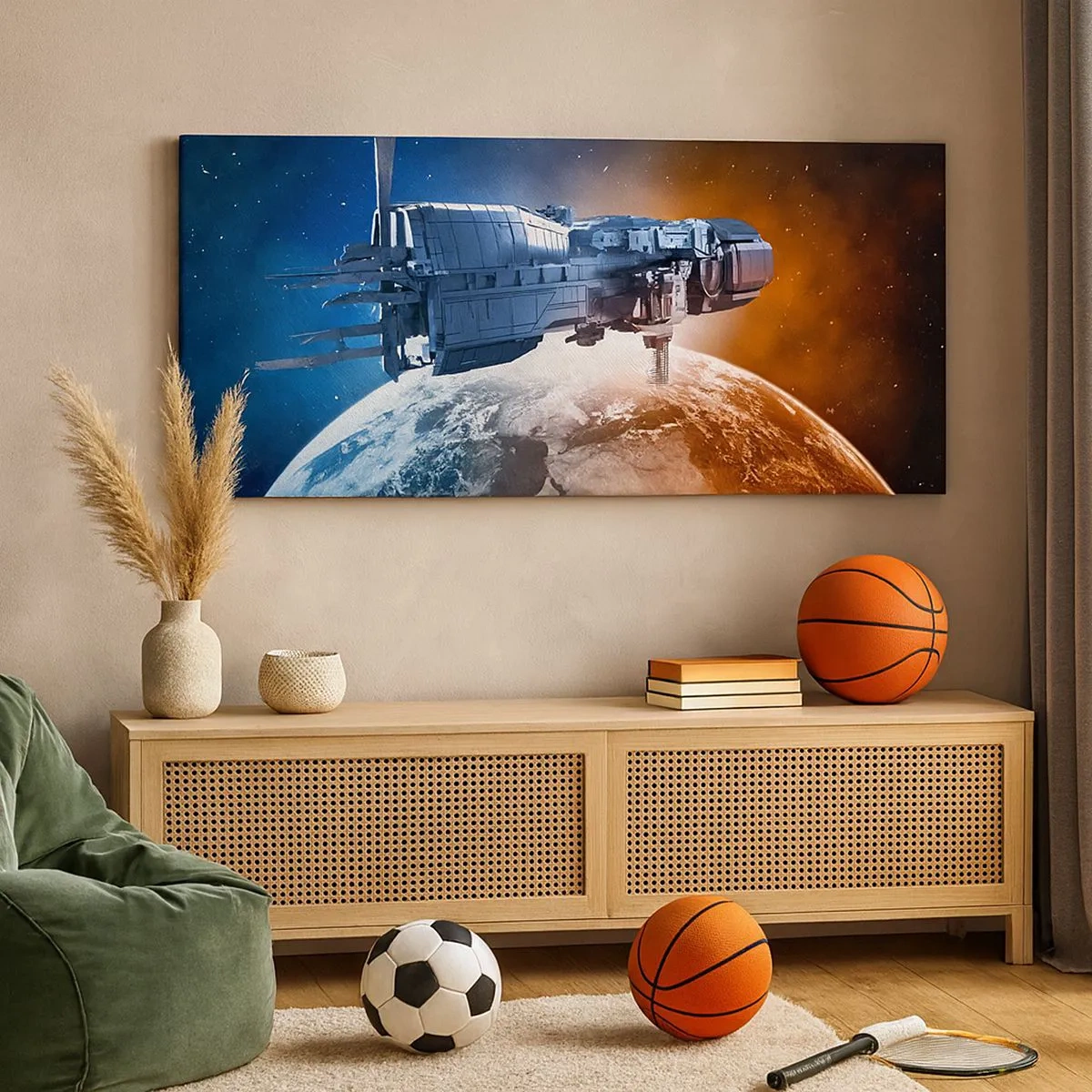 Bild auf Leinwand - Leinwandbild - Ein aufmerksamer Beobachter - 100x40 cm