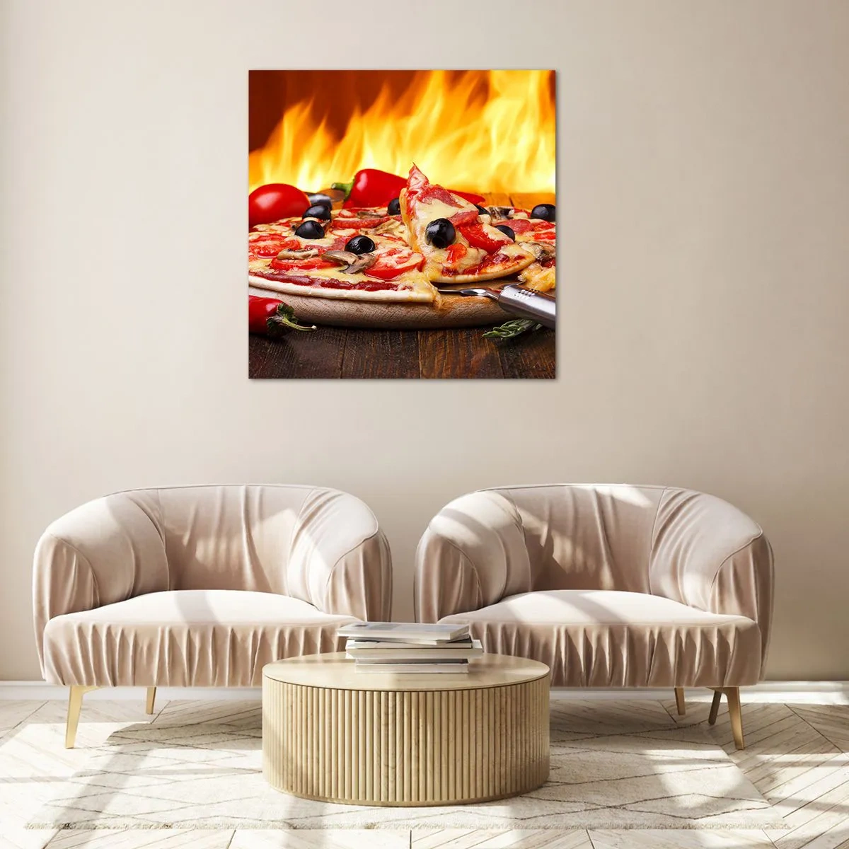 Glasbild - Bild auf glas - Aus Italien mit Liebe - 40x40 cm