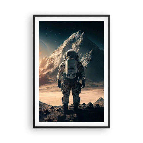 Poster in einem schwarzem Rahmen - Neue Herausforderung - 61x91 cm