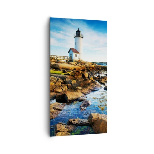 Bild auf Leinwand - Leinwandbild - Komm glücklich zurück, ich warte - 65x120 cm