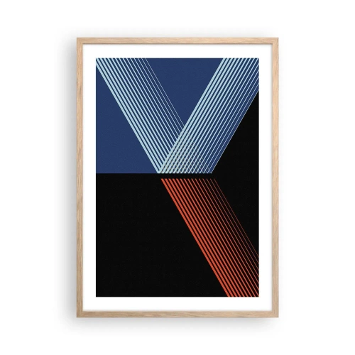 Poster in einem Rahmen aus heller Eiche - Eine einfache Geschichte - 50x70 cm