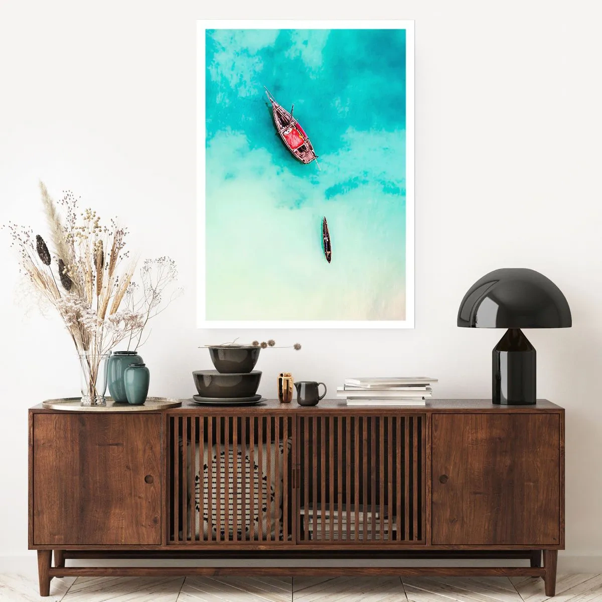 Poster - Denn an den Stränden von Sansibar, wenn der Wasserüberschuss ... - 40x50 cm