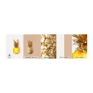 Fototapeten Muster Selbstklebend Deluxe Sticker - Ananas für uns - Ananas, Obst, Nachtisch - 100x30 cm