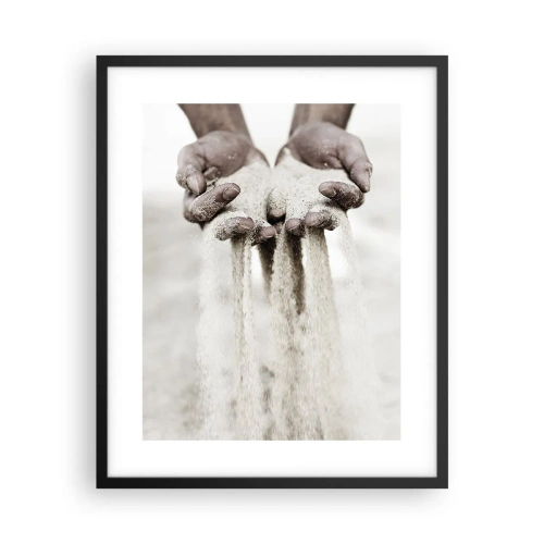 Poster in einem schwarzem Rahmen - Mit diesen Händen… - 40x50 cm