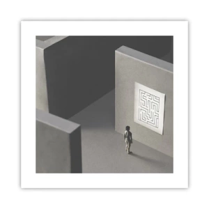 Poster - Aber wo bin ich? - 40x40 cm