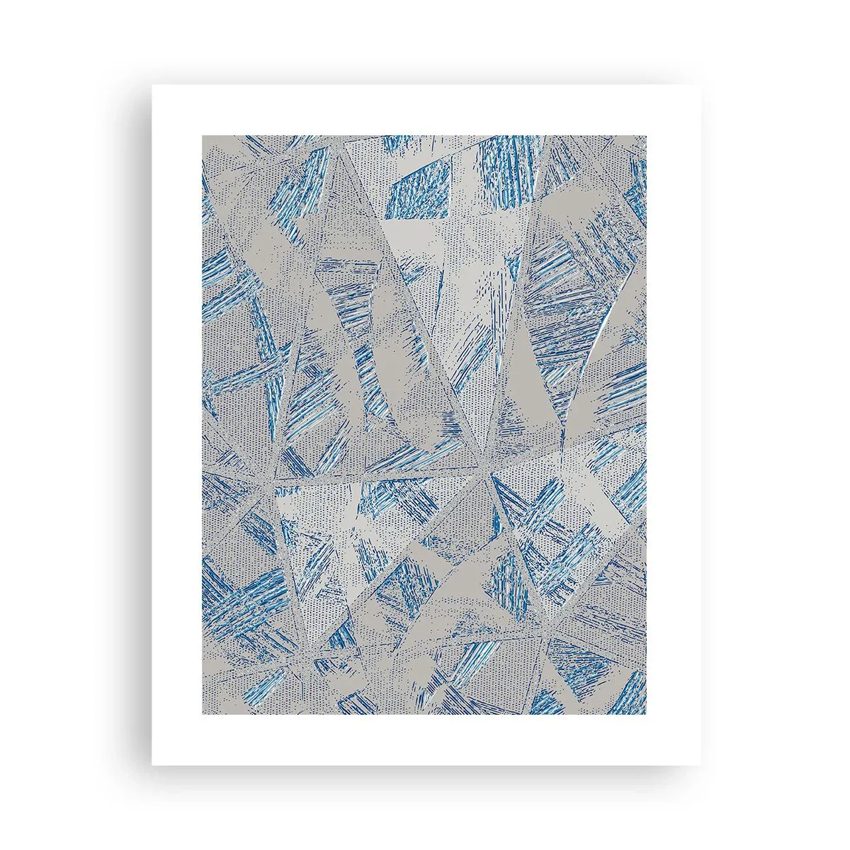 Poster - In einem blaugrauen Labyrinth - 40x50 cm