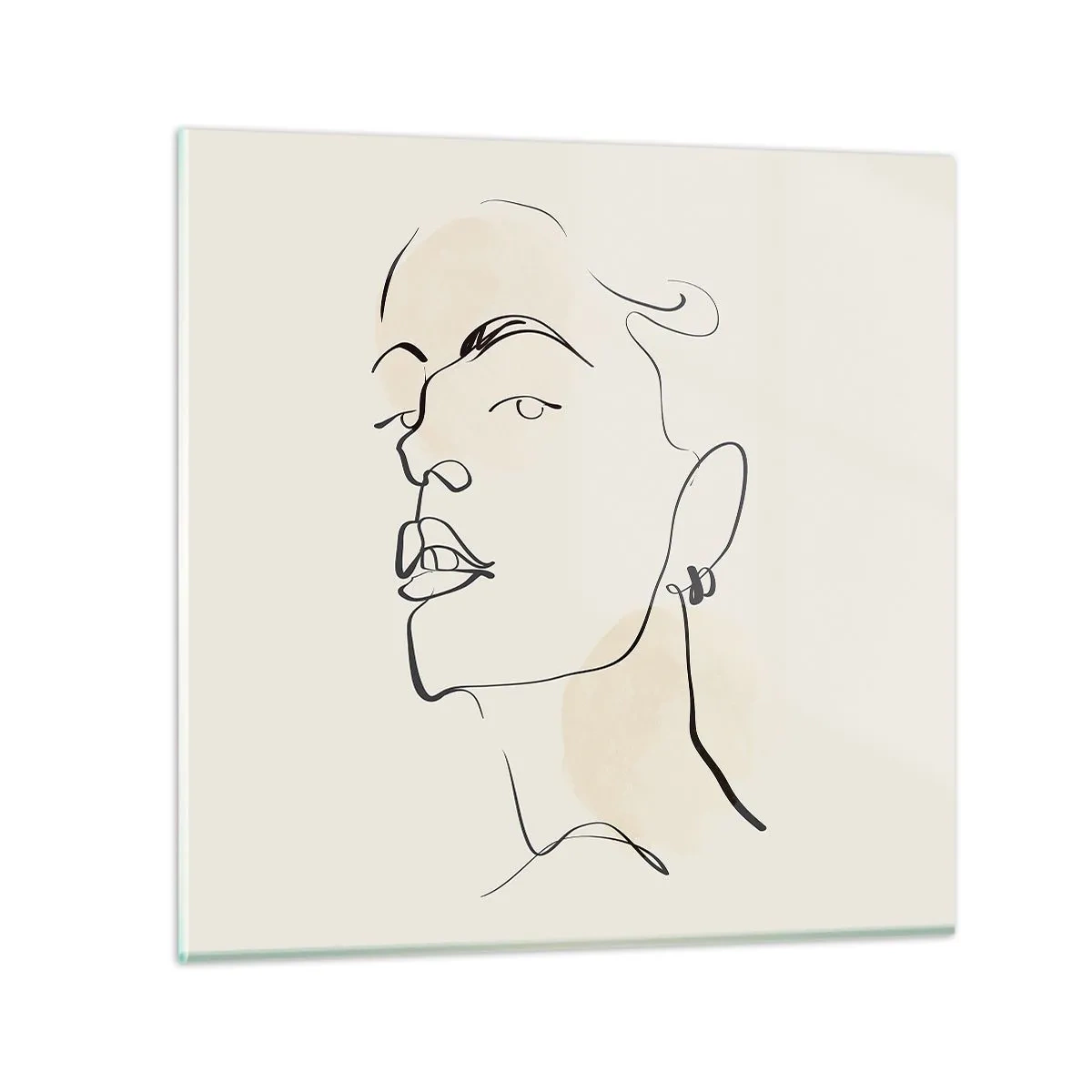 Glasbild - Bild auf glas - Ein stolzer Blick - 40x40 cm