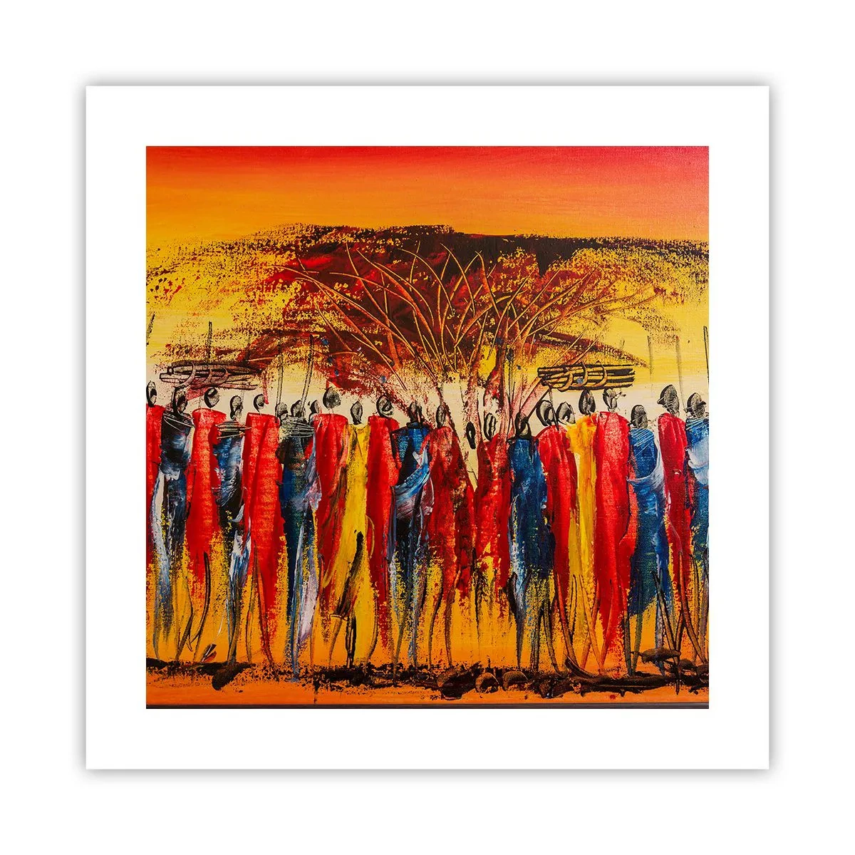 Poster - Dort, dort, dort gehen sie - 40x40 cm