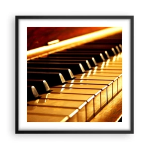 Poster in einem schwarzem Rahmen - Endlose Möglichkeiten - 50x50 cm