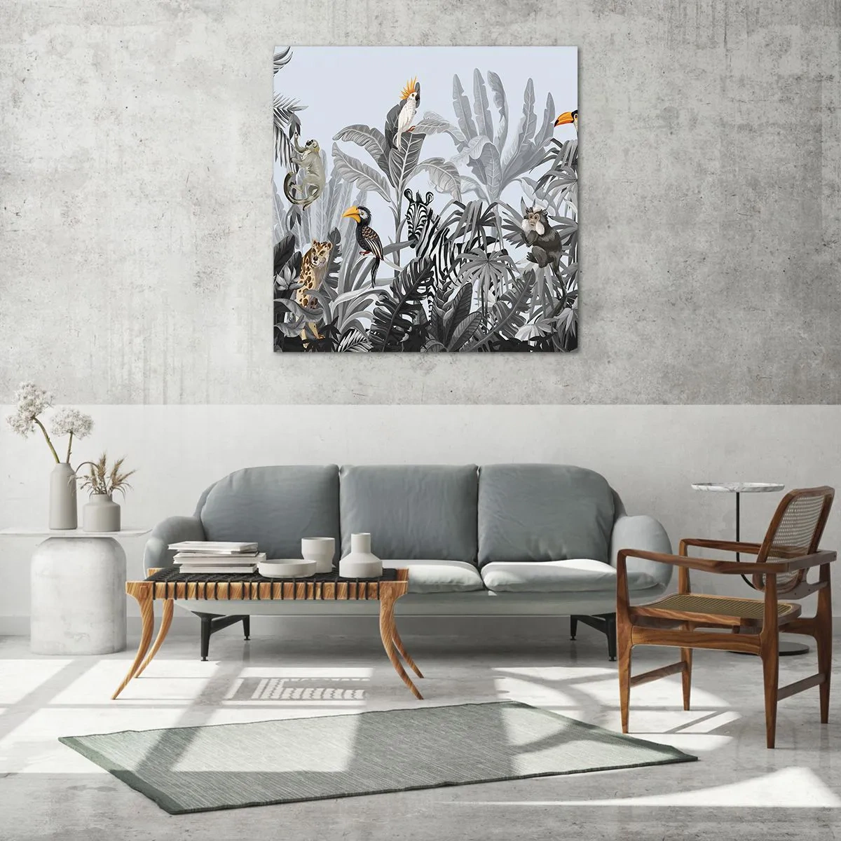 Glasbild - Bild auf glas - Afrikanisches Märchen - 70x70 cm