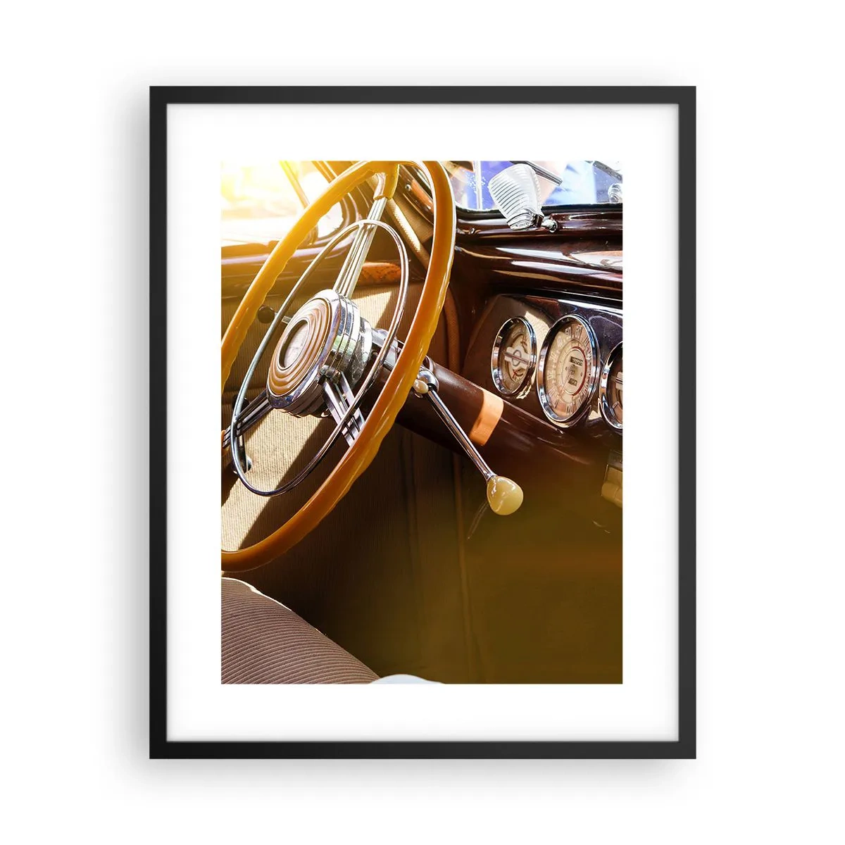 Poster in einem schwarzem Rahmen - Ein Hauch von Luxus aus der Vergangenheit - 40x50 cm