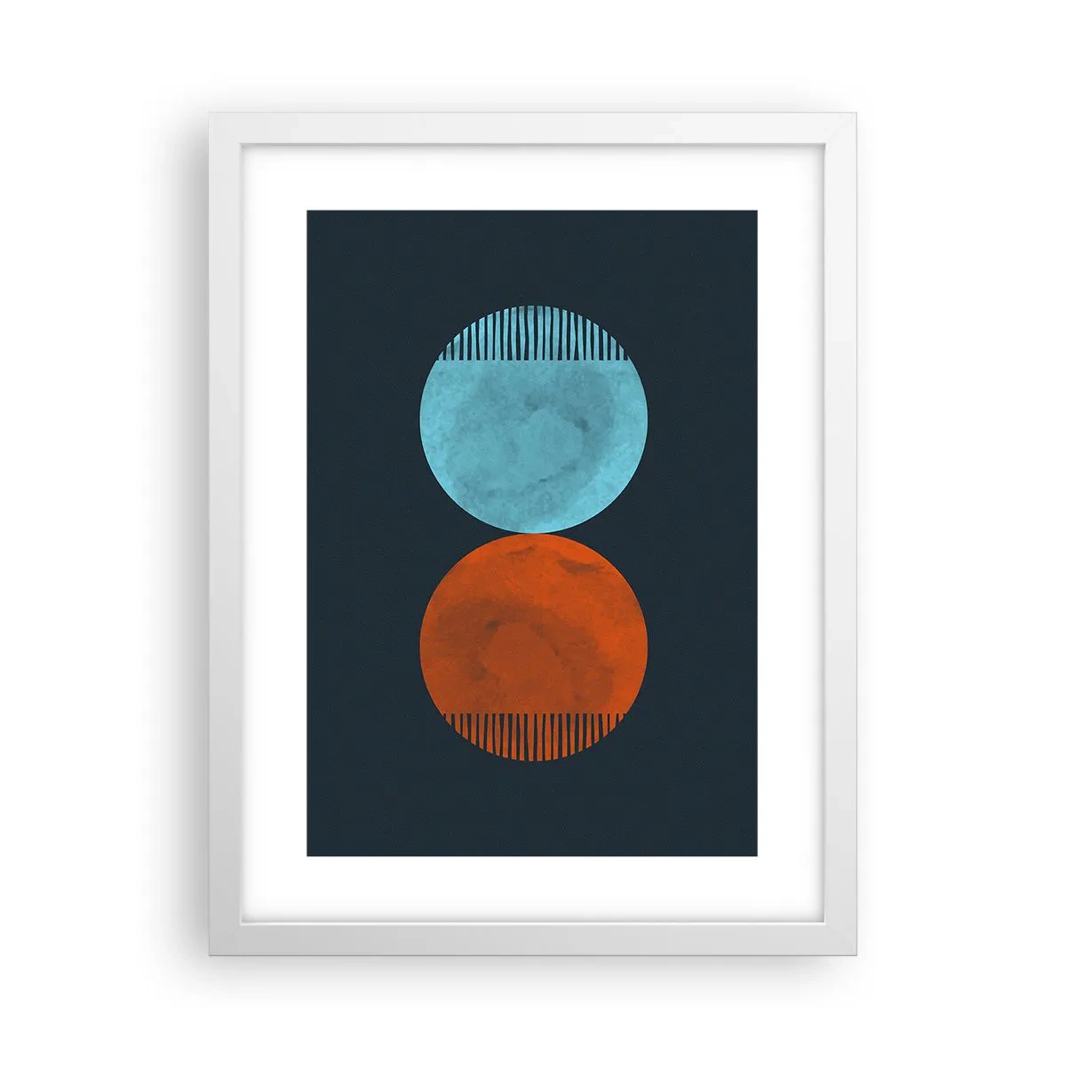 Poster in einem weißen Rahmen - Nur Geometrie? - 30x40 cm