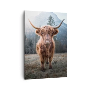 Bild auf Leinwand - Leinwandbild - Grüße von der Bergwiese - 70x100 cm