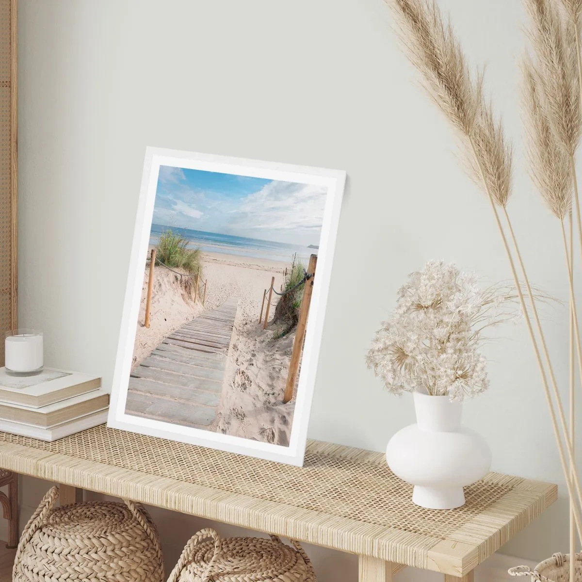 Poster in einem weißen Rahmen - Bis zum Horizont - 50x70 cm