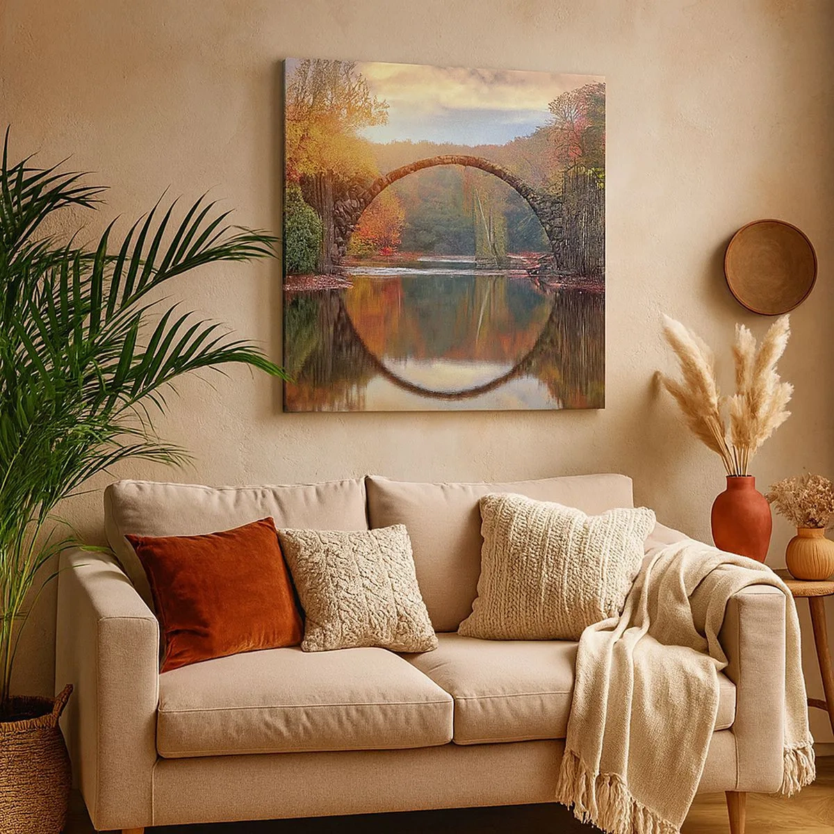 Bild auf Leinwand - Leinwandbild - Auf der anderen Seite des Spiegels - 30x30 cm