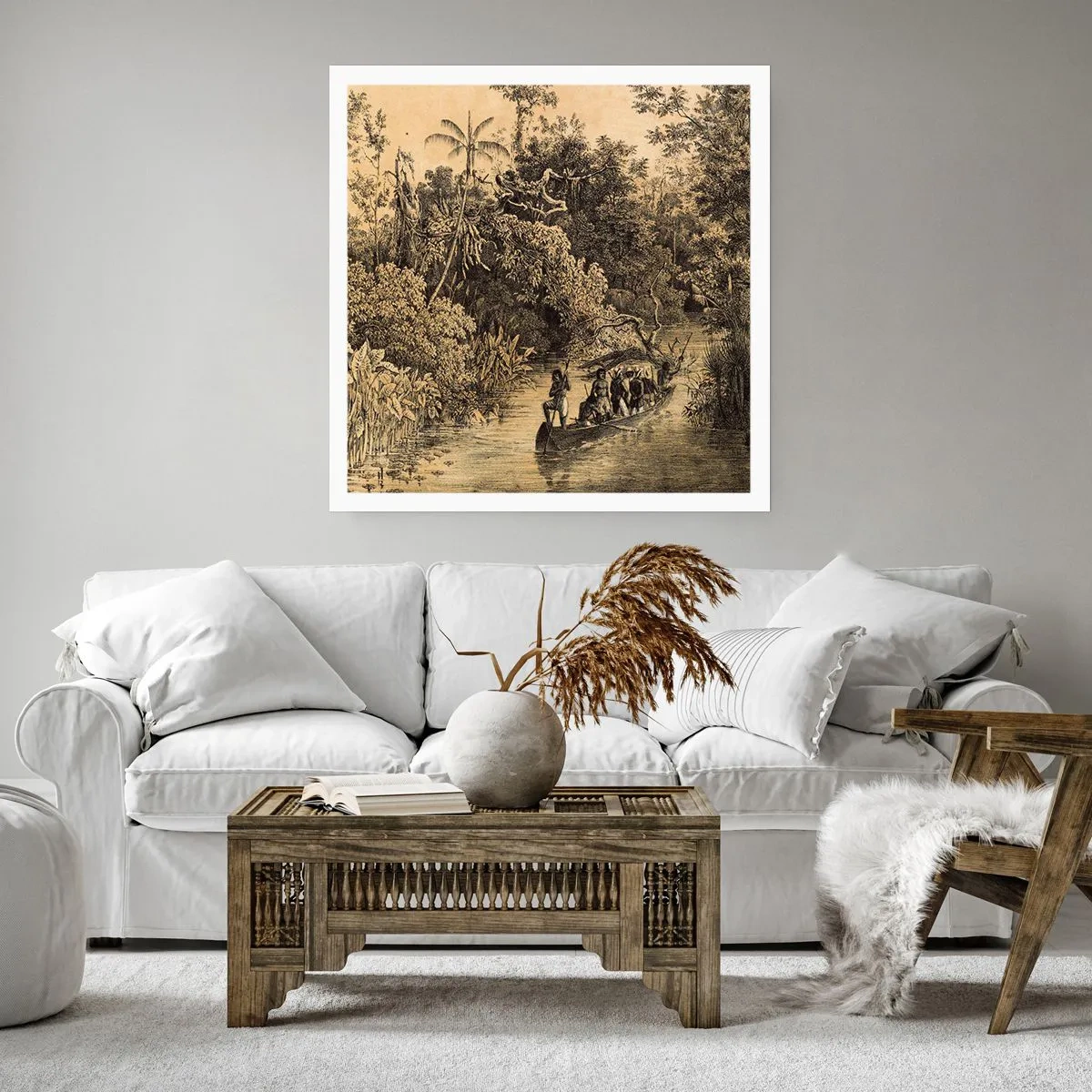 Poster - Expedition zur Quelle - 60x60 cm