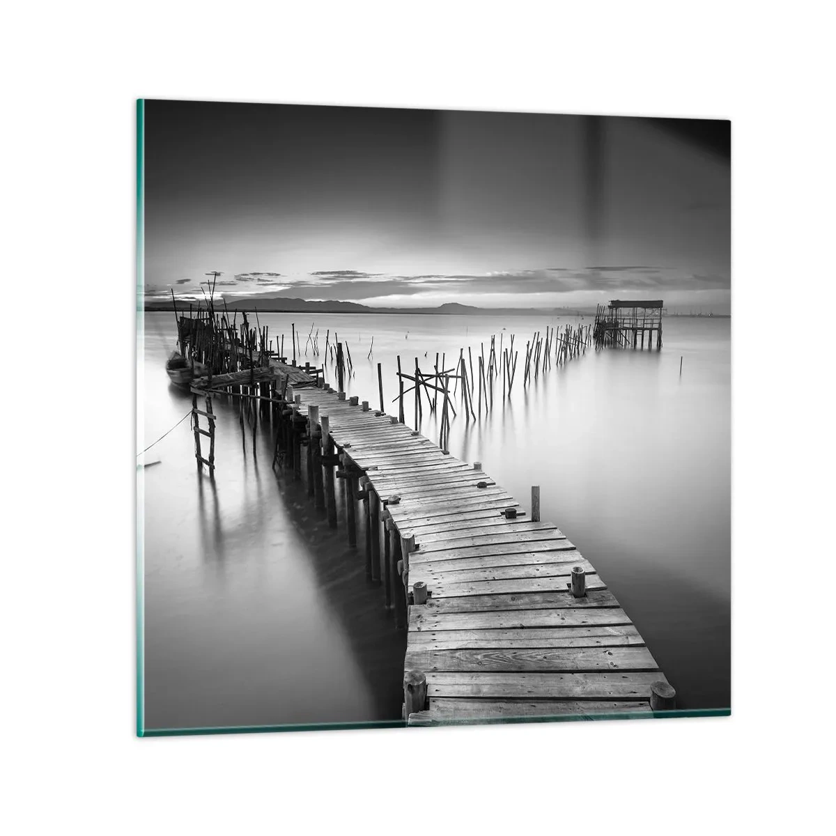 Glasbild - Bild auf glas - Der Frieden eines vergessenen Ufers - 30x30 cm