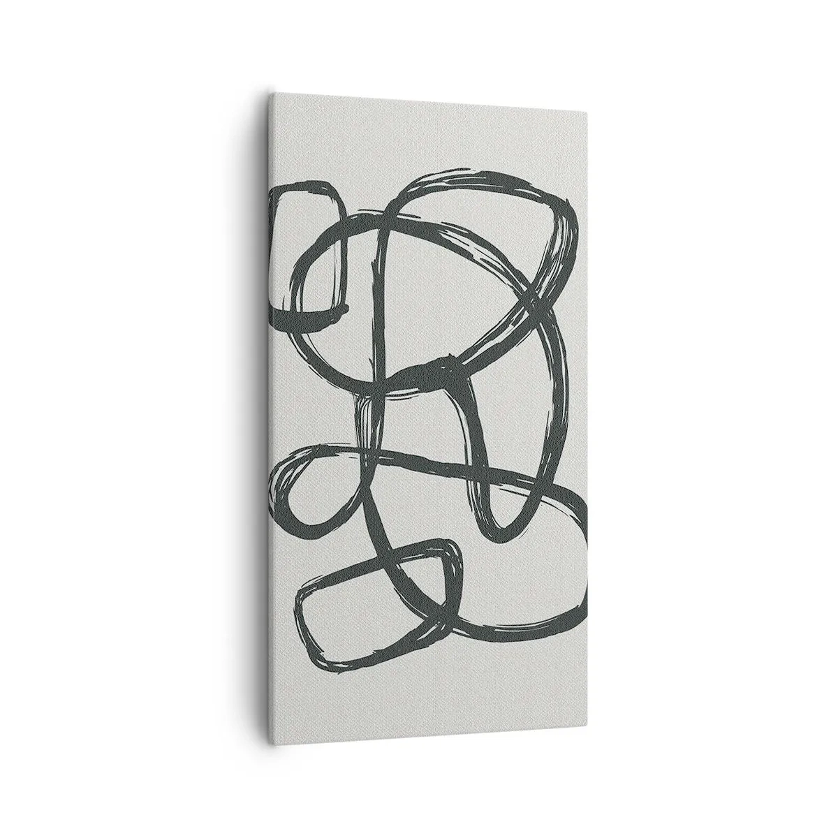 Bild auf Leinwand - Leinwandbild - Schleifenabstraktion - 55x100 cm