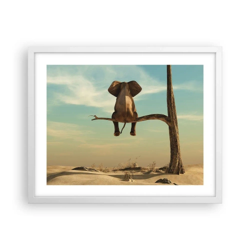 Poster in einem weißen Rahmen - Neuer Blickwinkel - 50x40 cm