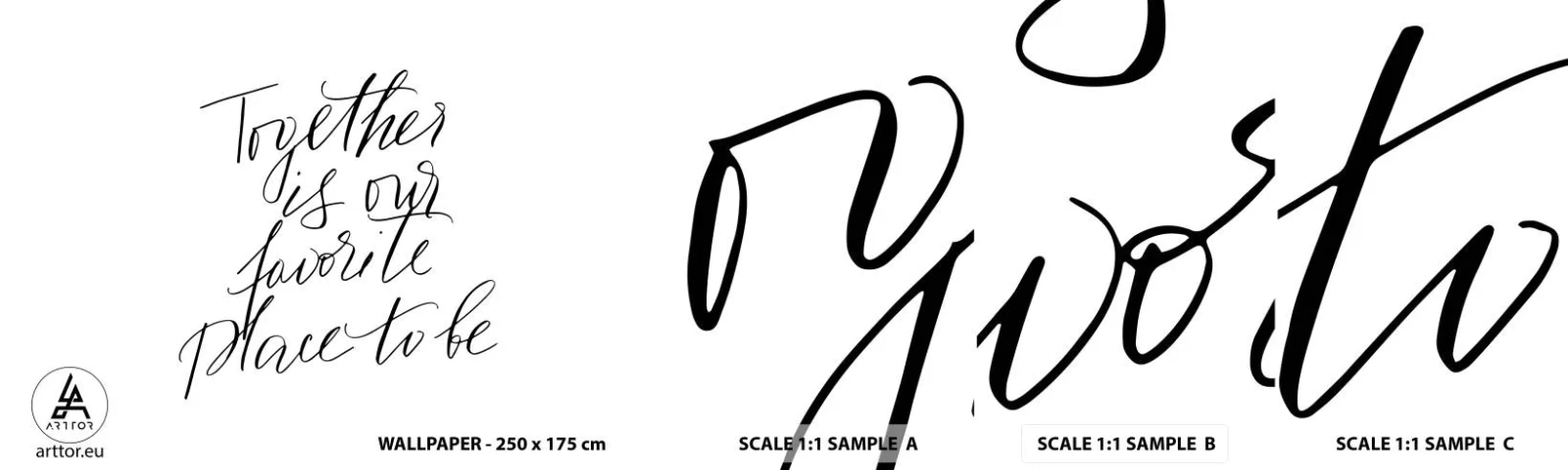 Fototapeten Muster Selbstklebend Deluxe Sticker - Fühlst du das auch? - Typografie, Bejahung, Maxime - 100x30 cm