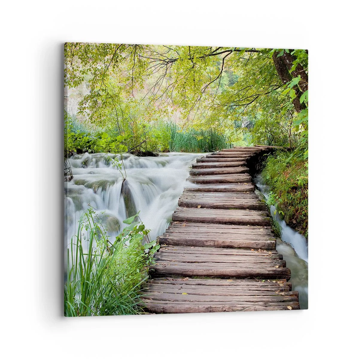 Bild auf Leinwand - Leinwandbild - Das Wasser ist überhaupt nicht ruhig - 70x70 cm