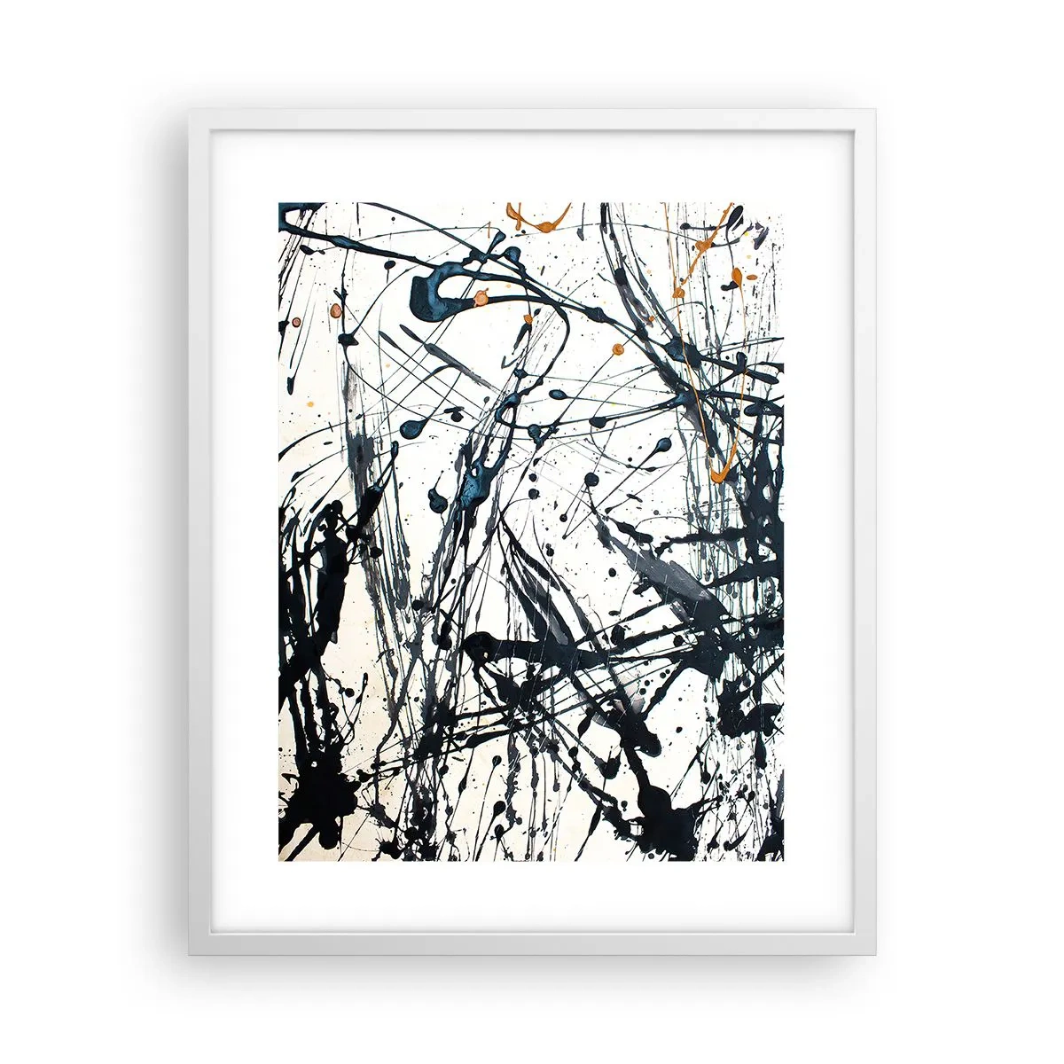 Poster in einem weißen Rahmen - Expressionistische Abstraktion - 40x50 cm