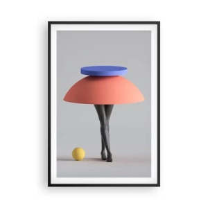 Poster in einem schwarzem Rahmen - Surrealistische Komposition - 61x91 cm