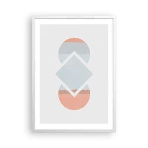 Poster in einem weißen Rahmen - Die Situation ist klar - 50x70 cm