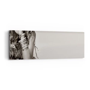 Bild auf Leinwand - Leinwandbild - Wieso ein Mädchen - 90x30 cm