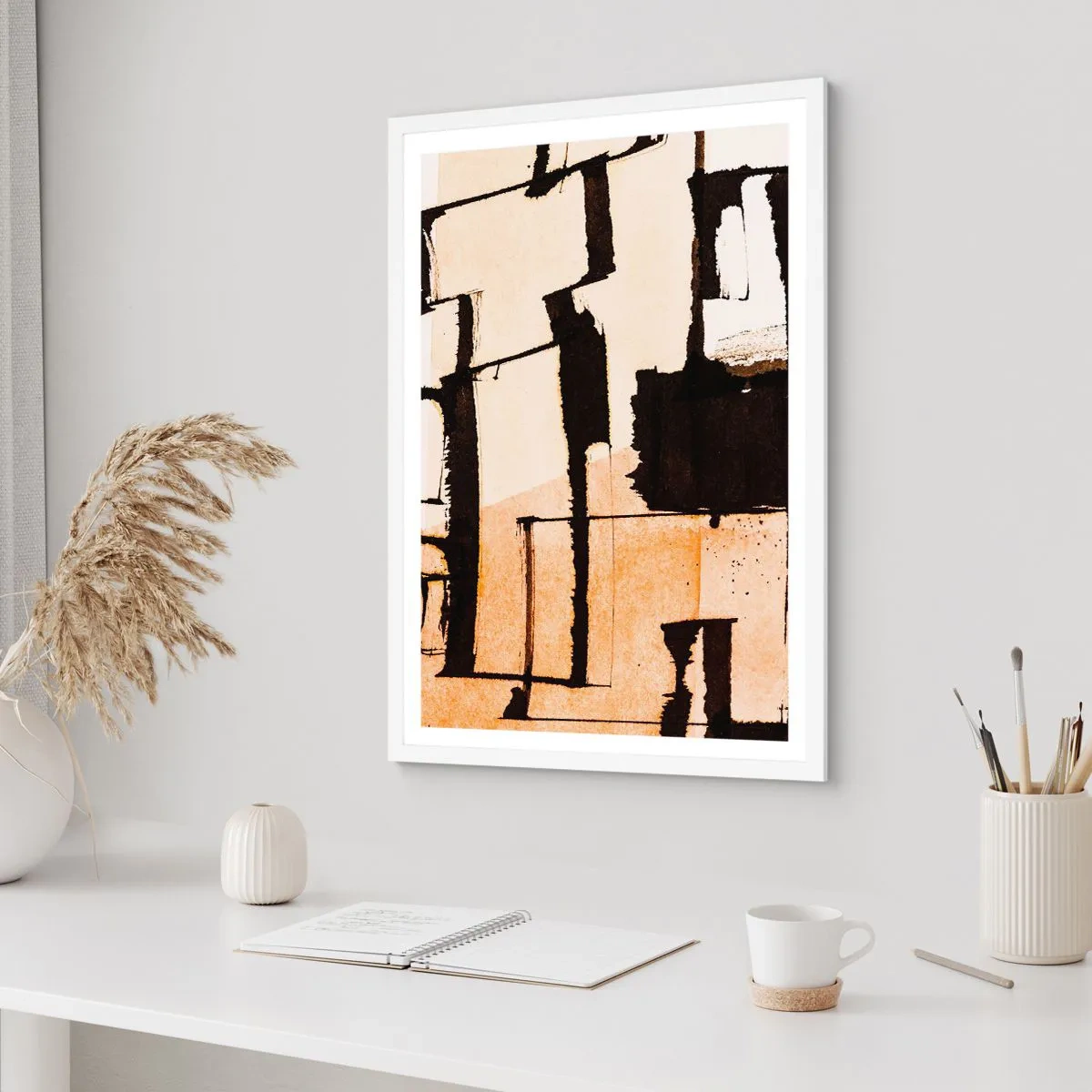 Poster in einem weißen Rahmen - Also doch Ordnung - 30x40 cm