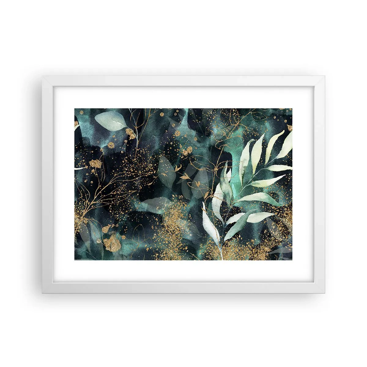 Poster in einem weißen Rahmen - Zaubergarten - 40x30 cm