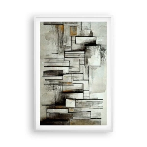 Poster in einem weißen Rahmen - Kraft der Einfachheit - 61x91 cm