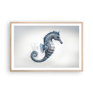 Poster in einem Rahmen aus heller Eiche - Subtiler Witz der Natur - 91x61 cm