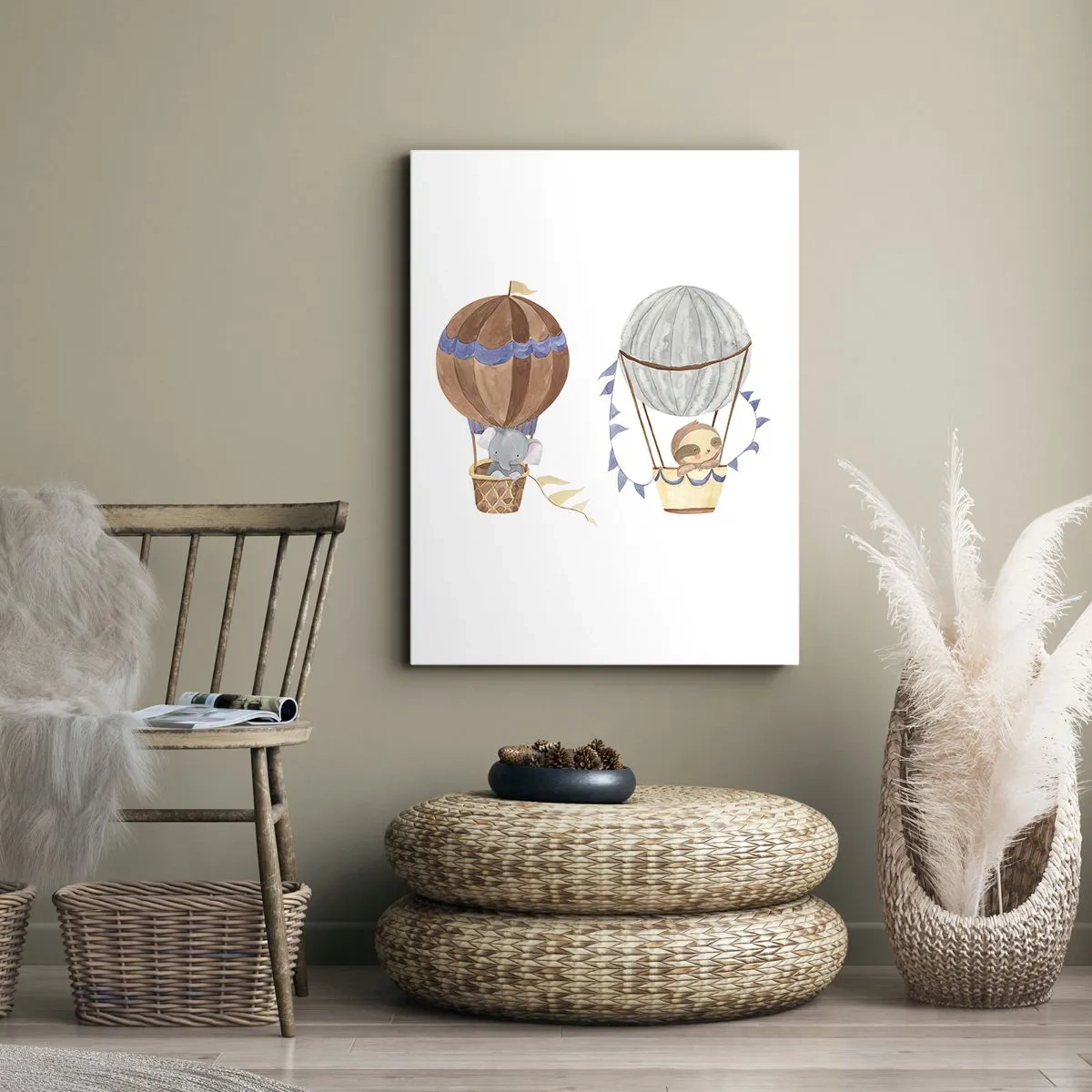 Bild auf Leinwand - Leinwandbild - Freunde auf Reise - 45x80 cm