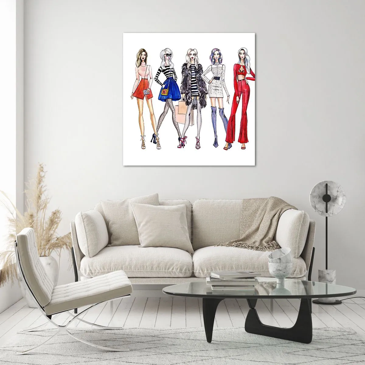 Glasbild - Bild auf glas - Jede Woche Fashion Week - 60x60 cm