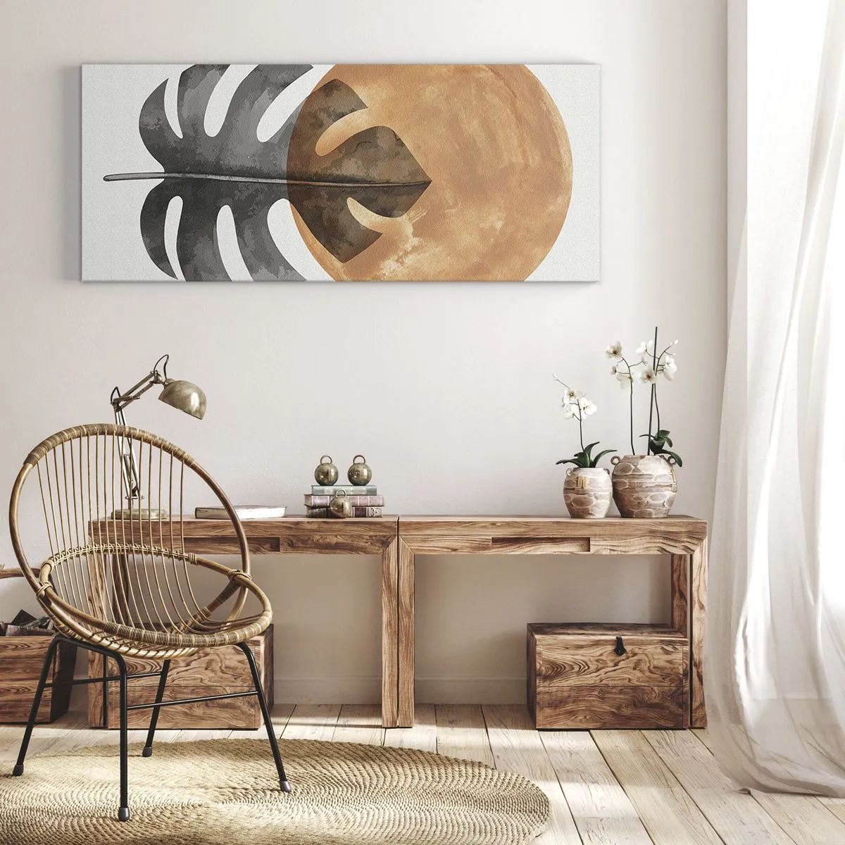Bild auf Leinwand - Leinwandbild - Immer die Sonne - 100x40 cm