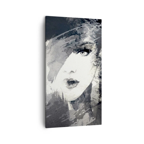 Bild auf Leinwand - Leinwandbild - Hinter einem grauen Schleier - 45x80 cm