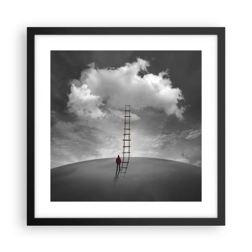 Poster in einem schwarzem Rahmen - Alles ist möglich - 40x40 cm