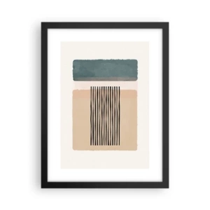 Poster in einem schwarzem Rahmen - Alles ist in Ordnung - 30x40 cm