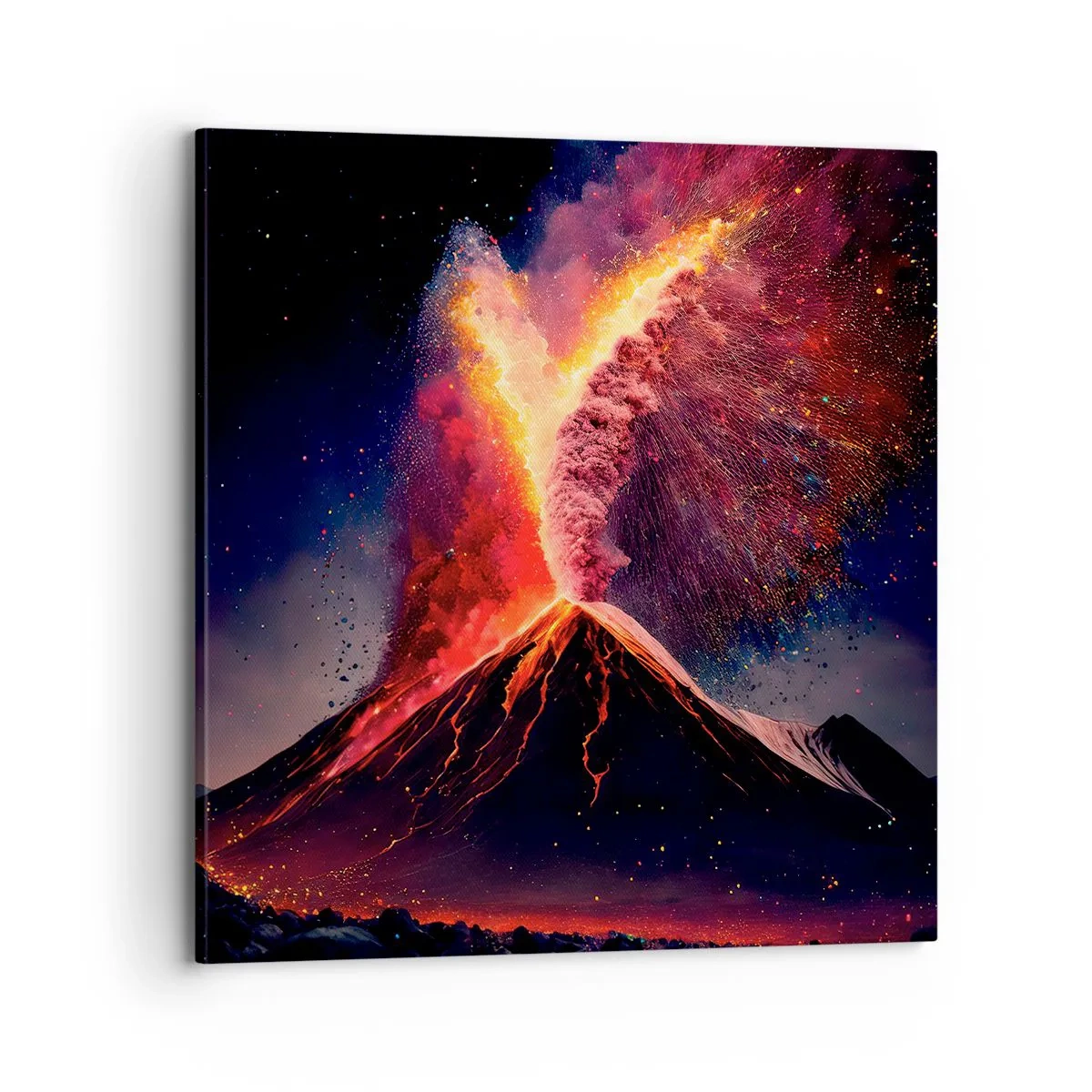 Bild auf Leinwand - Leinwandbild - Schönheit und Horror - 70x70 cm