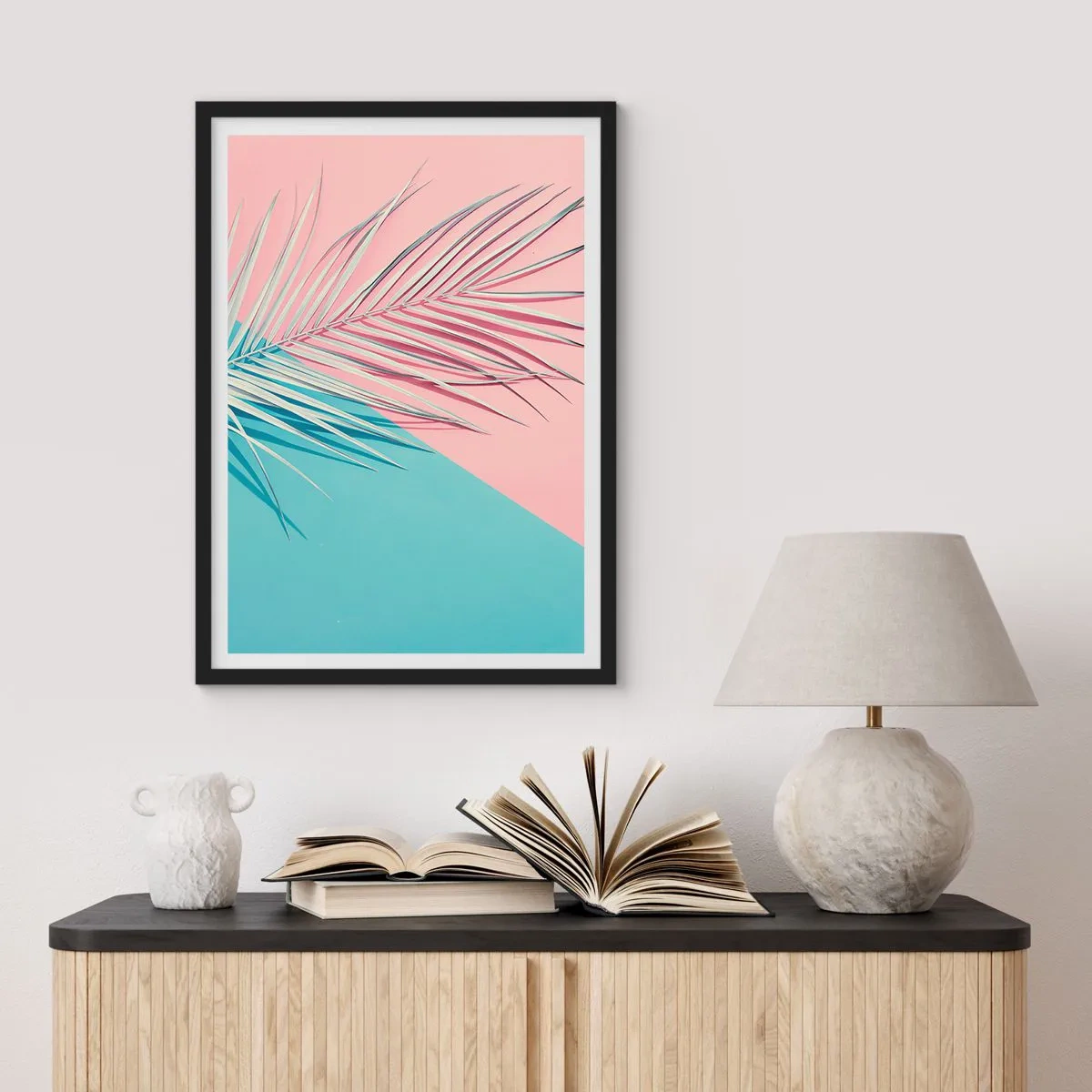 Poster in einem schwarzem Rahmen - Tropischer Eindruck - 40x50 cm