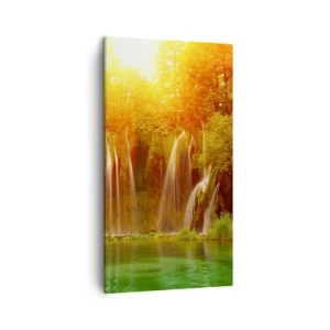 Bild auf Leinwand - Leinwandbild - In der Sonne und im Schatten - 45x80 cm